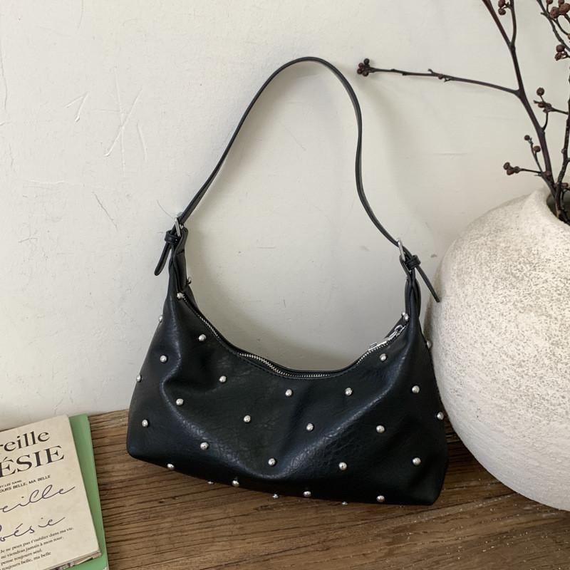 IELGY Underarm Bag Simple Fashion Shoulder Bag Trendy Casual Willow Nail Dumpling Bag