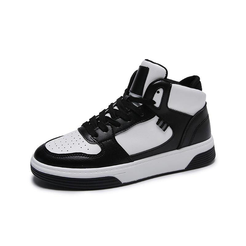 Spring High-top Little White Shoes Women's New Flat-soled Student Board Shoes Is Trendy Internet Celebrity Casual Shoes A