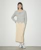 Waiowai H-Line Pleated Slim Long Skirt_4 Colors