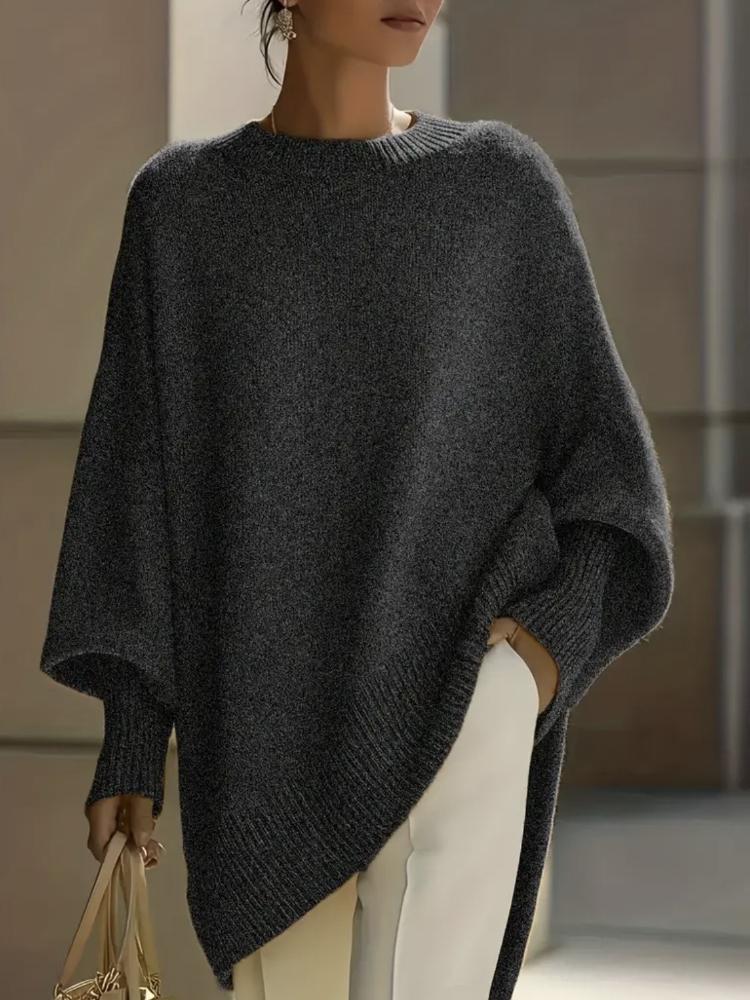 Oversized Knit Sweater Women Loose Fit Casual Pullover Long Sleeve Top