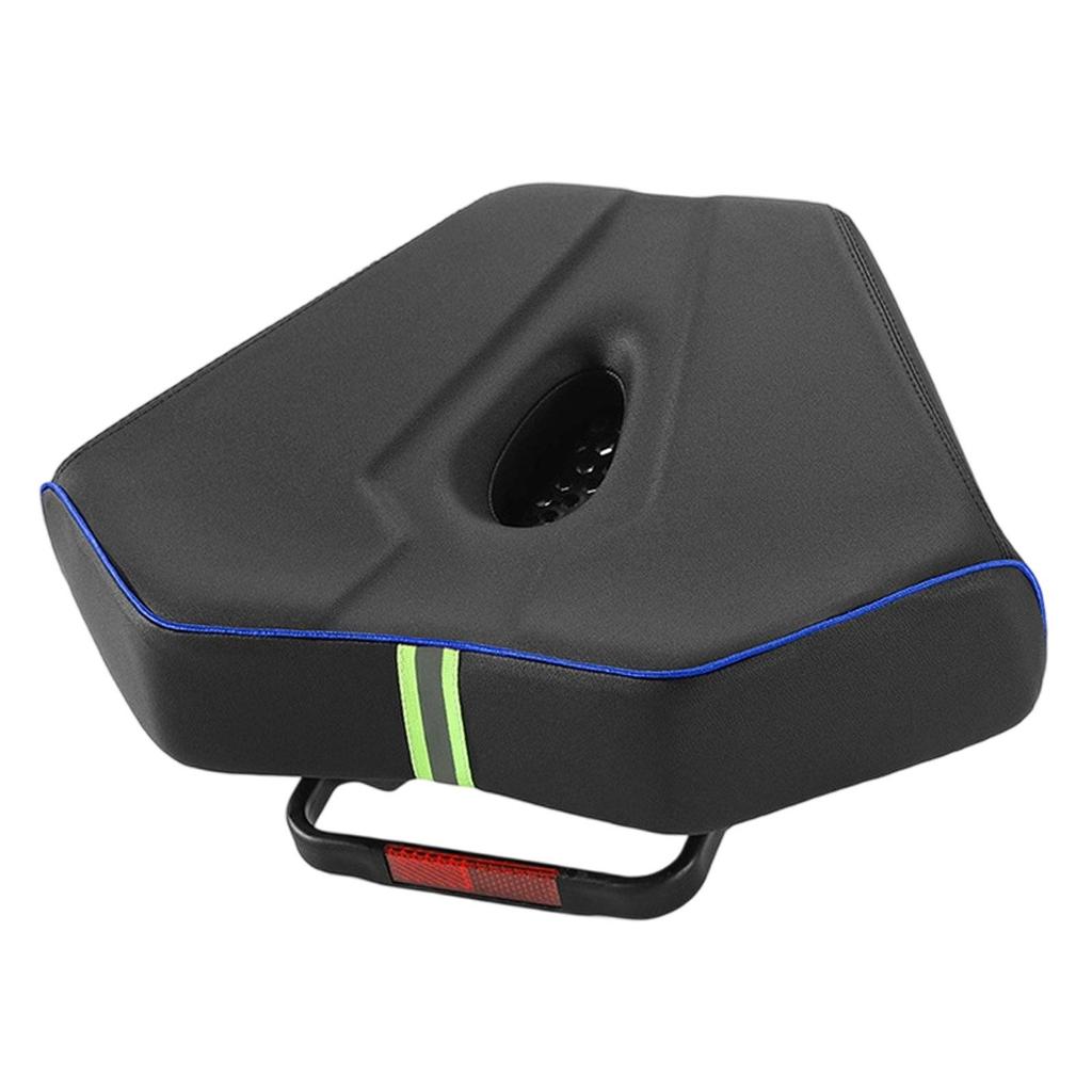 Noseless Bike Seat Shockproof Breathable Comfortable Padded Wide Bike Saddle