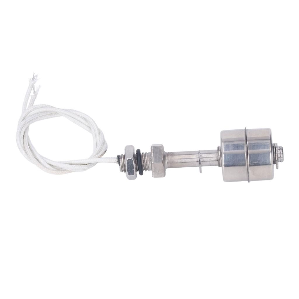 Liquid Level Float Switch 10mm Stroke Stainless Steel Liquid Water Oil Level Switch Sensor 0‑220V 65mm L