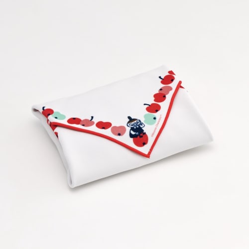 Skater Self-Adhesive Lunch Cloth, Easy to Tie, Moomin, Little My, Apple, KBST43