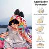 1pc Blanket K-Pop Demon Hunters Print Design, Lightweight Blanket for Sofa, Bed- Soft &Warm, Gift for All Seasons like Christmas, Halloween