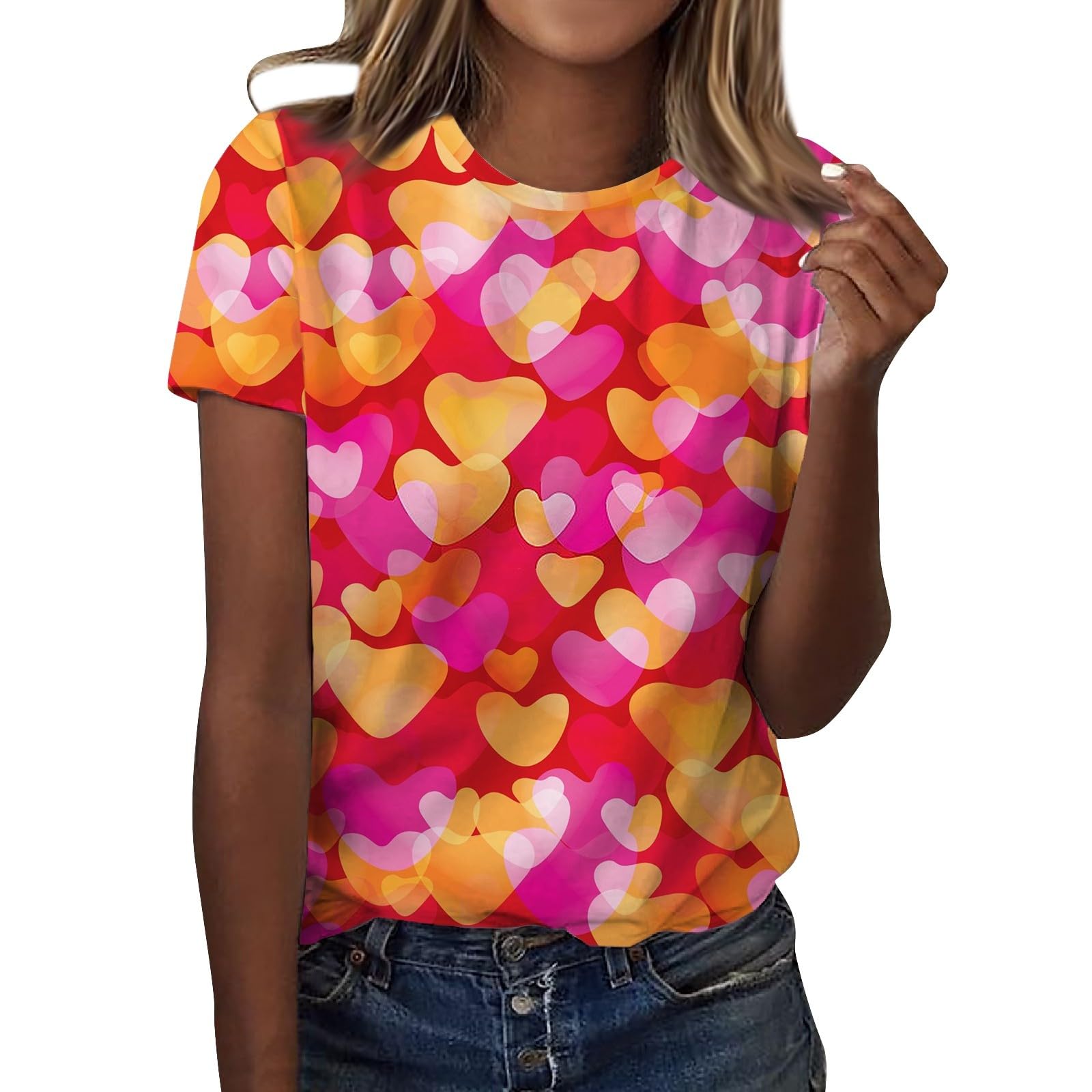 

Футболки с цветочным принтом «Роза», женская модная футболка с коротким рукавом и круглым вырезом, Y2k Harajuku, футболки больших размеров, топы, женская одежда 8XL