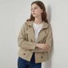 Karra Mix Trench Zip Up Jacket A5s0344