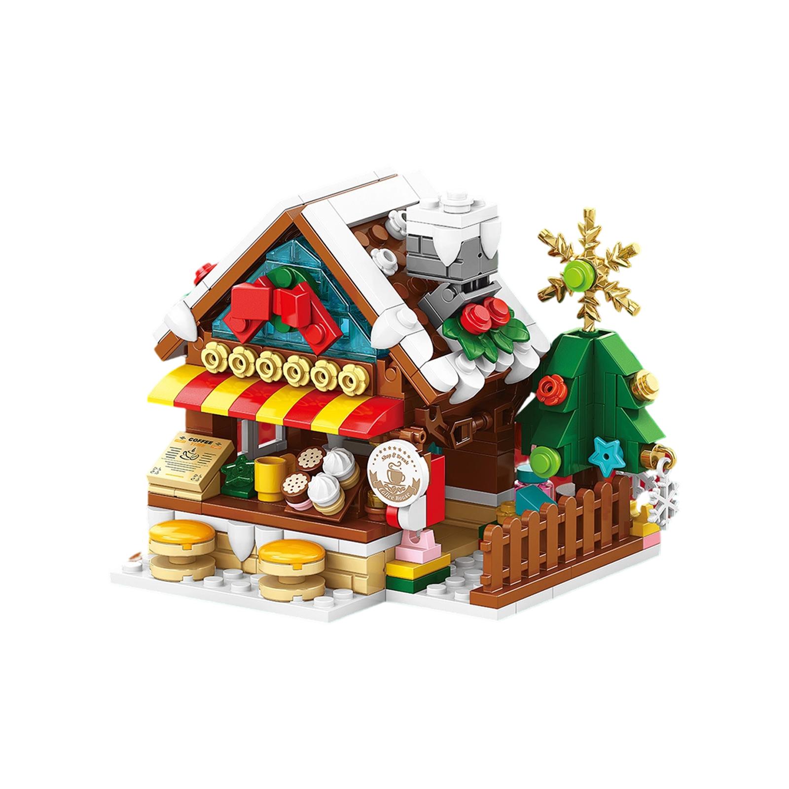 

Рождественские игрушки-конструкторы, Поезд-сани Деда Мороза, Детский подарок One Size