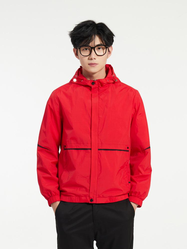Unisex Waterproof Hooded Jacket: Casual Loose-Fit, Trendy for Spring/Autumn Outdoors