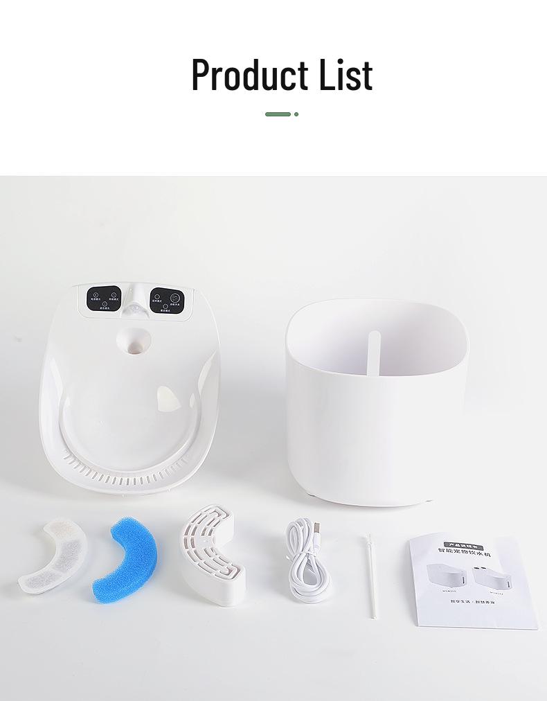 Automatic USB Pet Water Fountain with Circulating Filtration for Cats