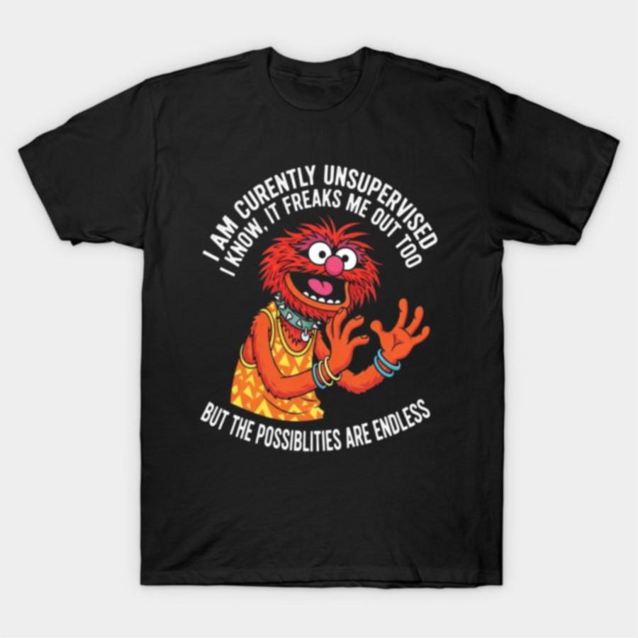 Muppets Dance Your Cares Away Colorful T-shirt For Men Women 100% Cotton T Shirts Short Sleeve Tops 0330-2 - Men s Summer Cot... S разноцветный