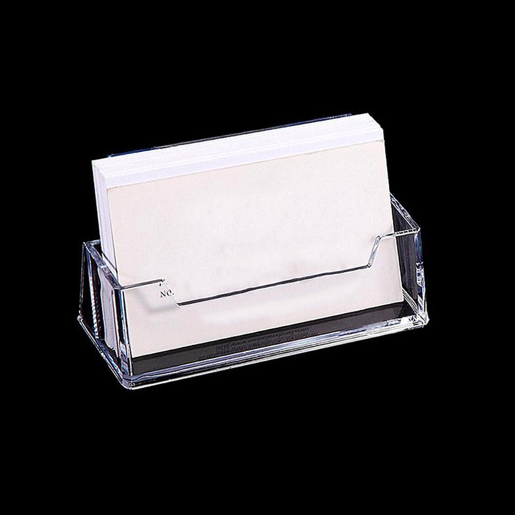 1/2/3/4/5/10pcs Clear Desk Shelf Box Storage Display Stand Acrylic Plastic Transparent Business Card Holder Place Card Holder