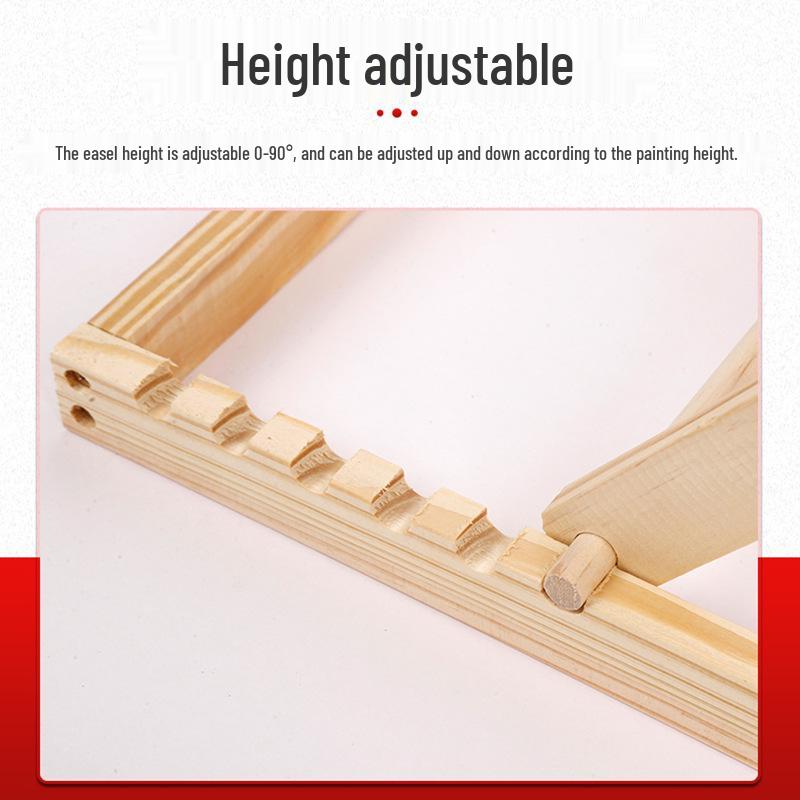 Foldable Wooden Tabletop Easel & Art Set for Kids