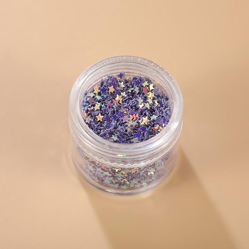 Korean Laser Star Nail Art Stickers: Trendy Handmade Glitter Decorations