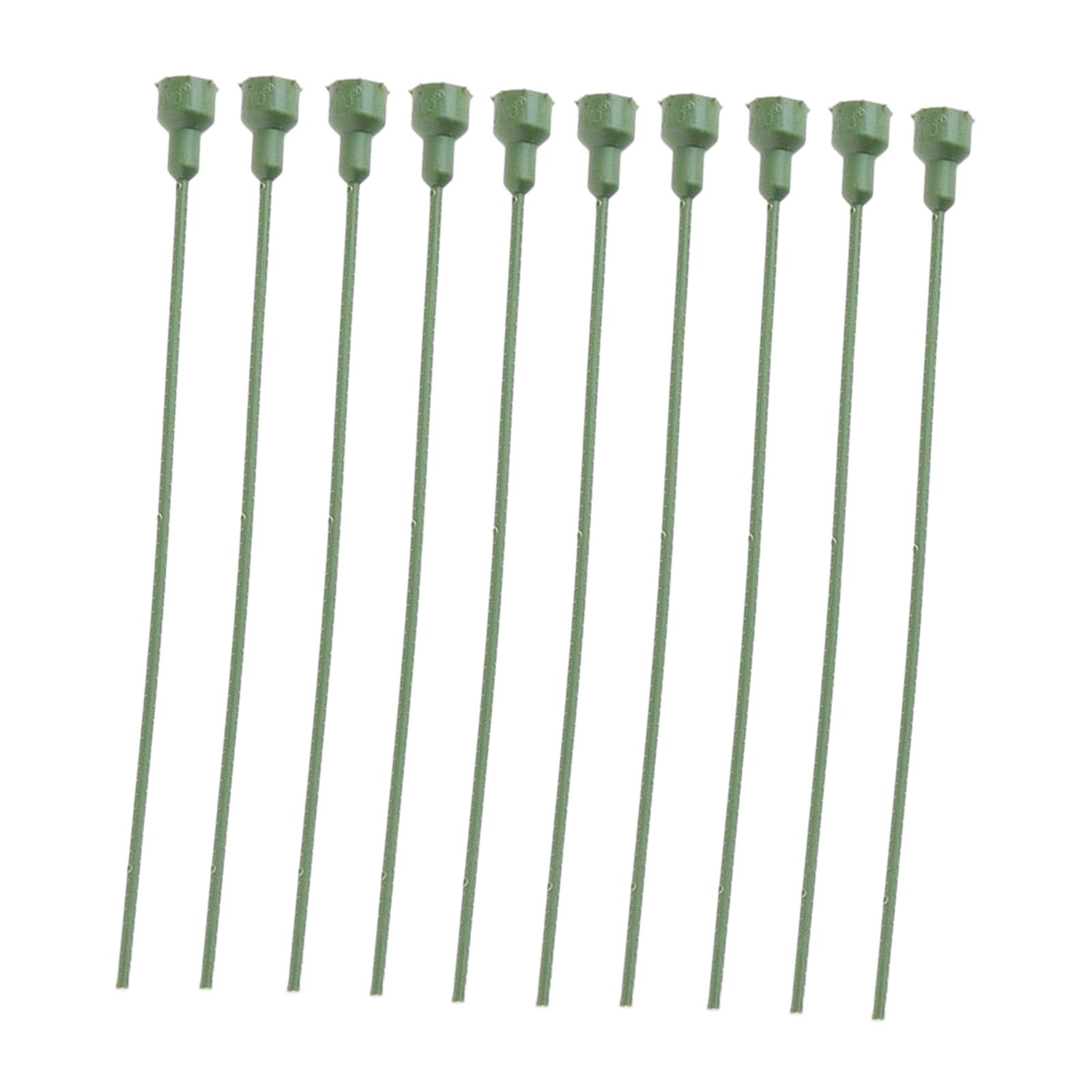 

10x Flower Stems Preserved Roses DIY Craft Branch for Party Home Decoration зелений