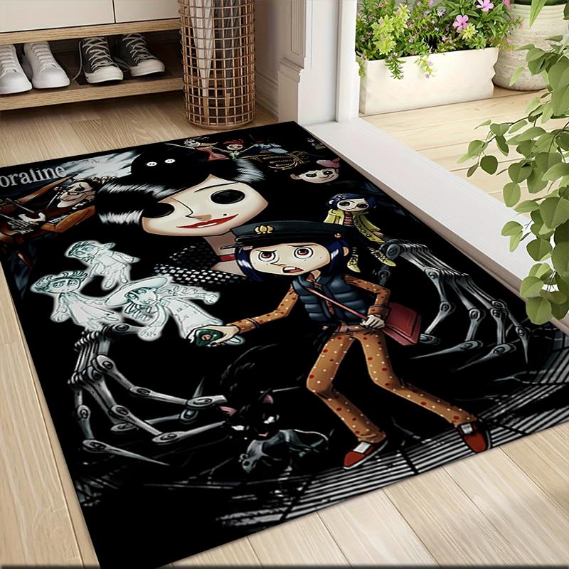 1Pc Coraline'S Whimsical World Carpet Rug Customizable Soft Washable Antislip Home Living Room Sofa Mats Personalized Rug 091778