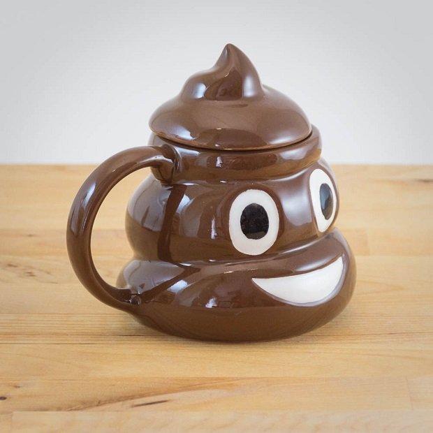Kubek ceramiczny kupa mem emotka na urodziny prezent do kawy herbaty