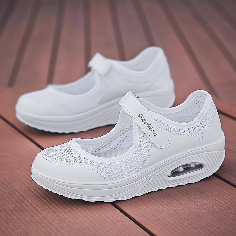 Summer New Style Mesh Rocking Shoes, Large-sized, Lightweight and Comfortable Women's Shoes, Air-cushioned and Breathable Shoes