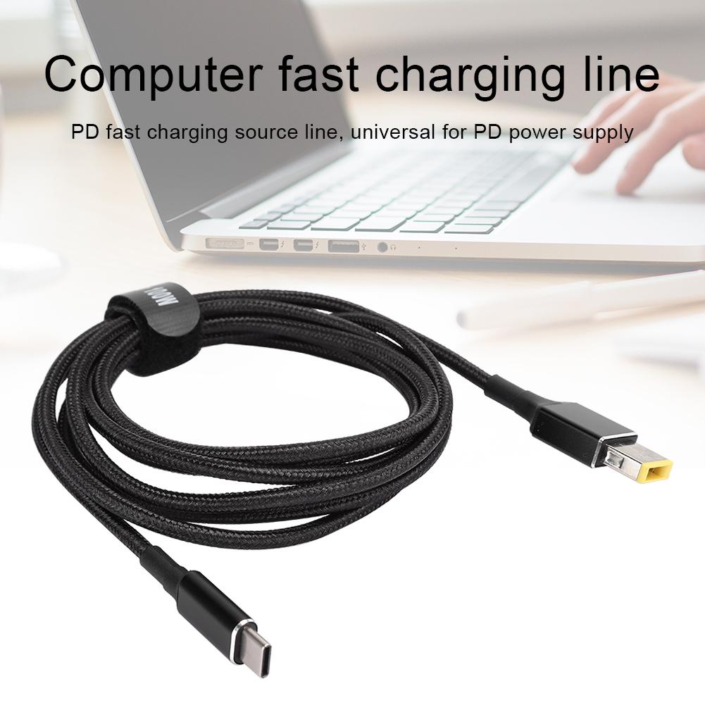 TYPE C to DC Square 4.0 4.5 7.4 Charger Cable Fast Charging Line 100W 5A for Lenovo(For Lenovo