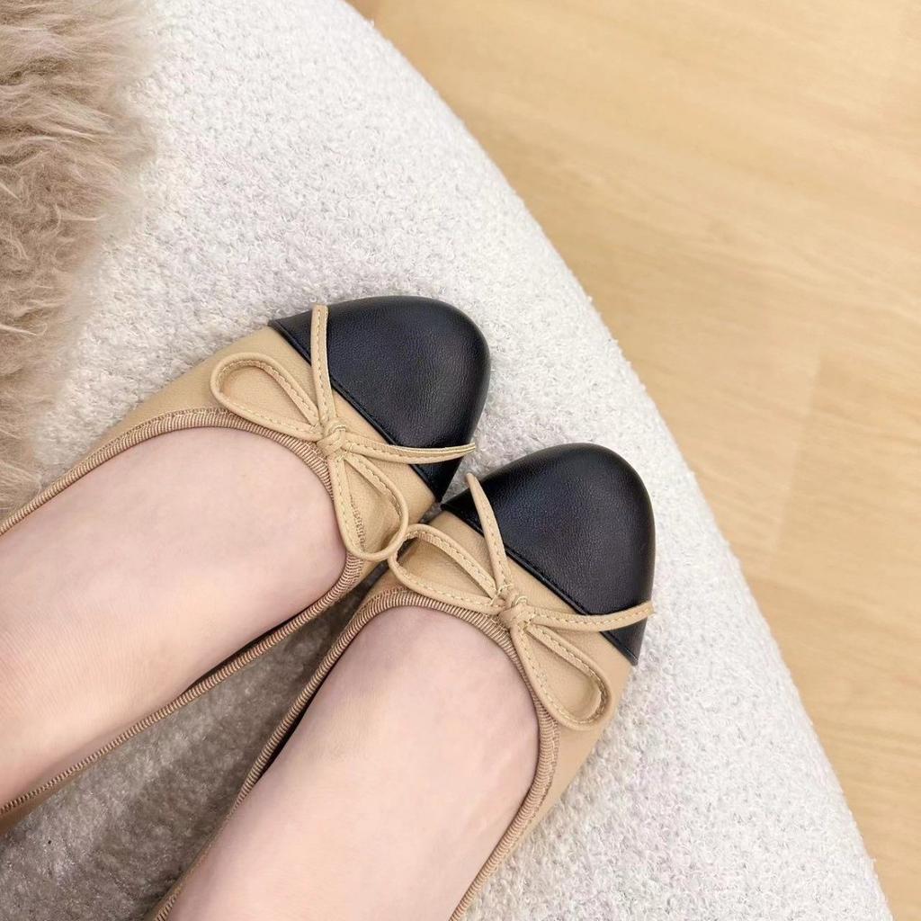 Classic Return Xiaoxiang Increases Height by 3cm Color Matching Temperament Celebrity Light Mouth Bow Women's Single Shoes Grandma Commuting Wom