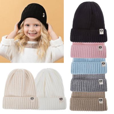 Wintermütze Kinder Beanie Mütze Skifahren Camping Warme Mütze Häkelmützen Kindermütze Mützen für Junge Mädchen Unisex 3-10 Jahre