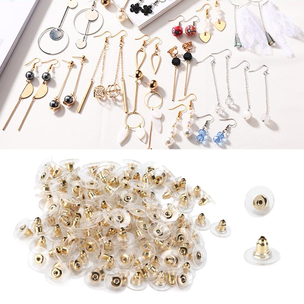 200pcs Transparent Earring Backs Soft Earring Backs Rubber Earring Backings Replacement Kits