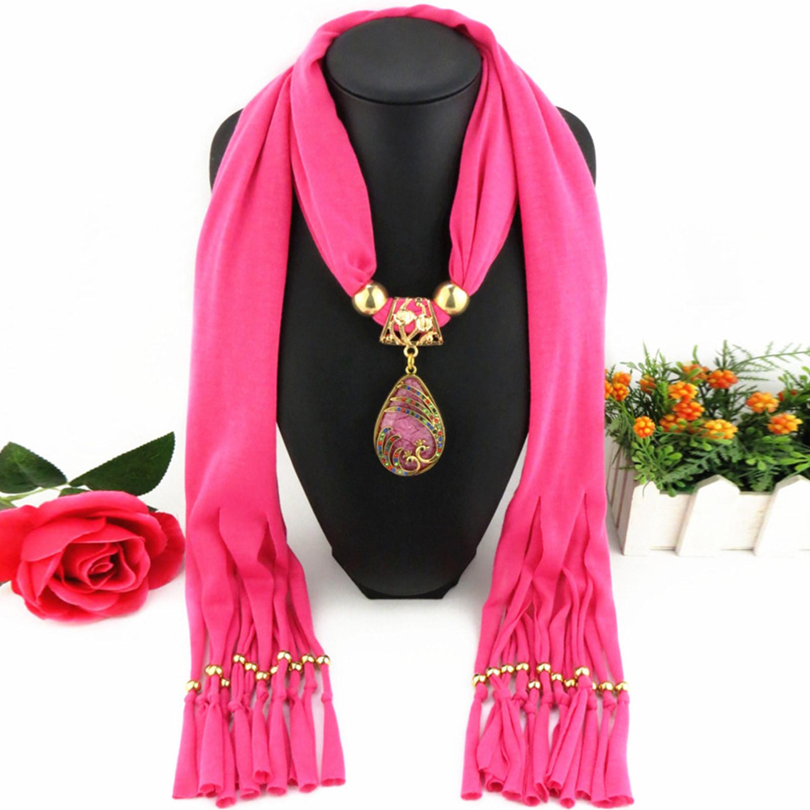 

Великолепные бусины, шарф с круглым кольцом, женские аксессуары для шарфов, ожерелье, шарф в этническом стиле One Size