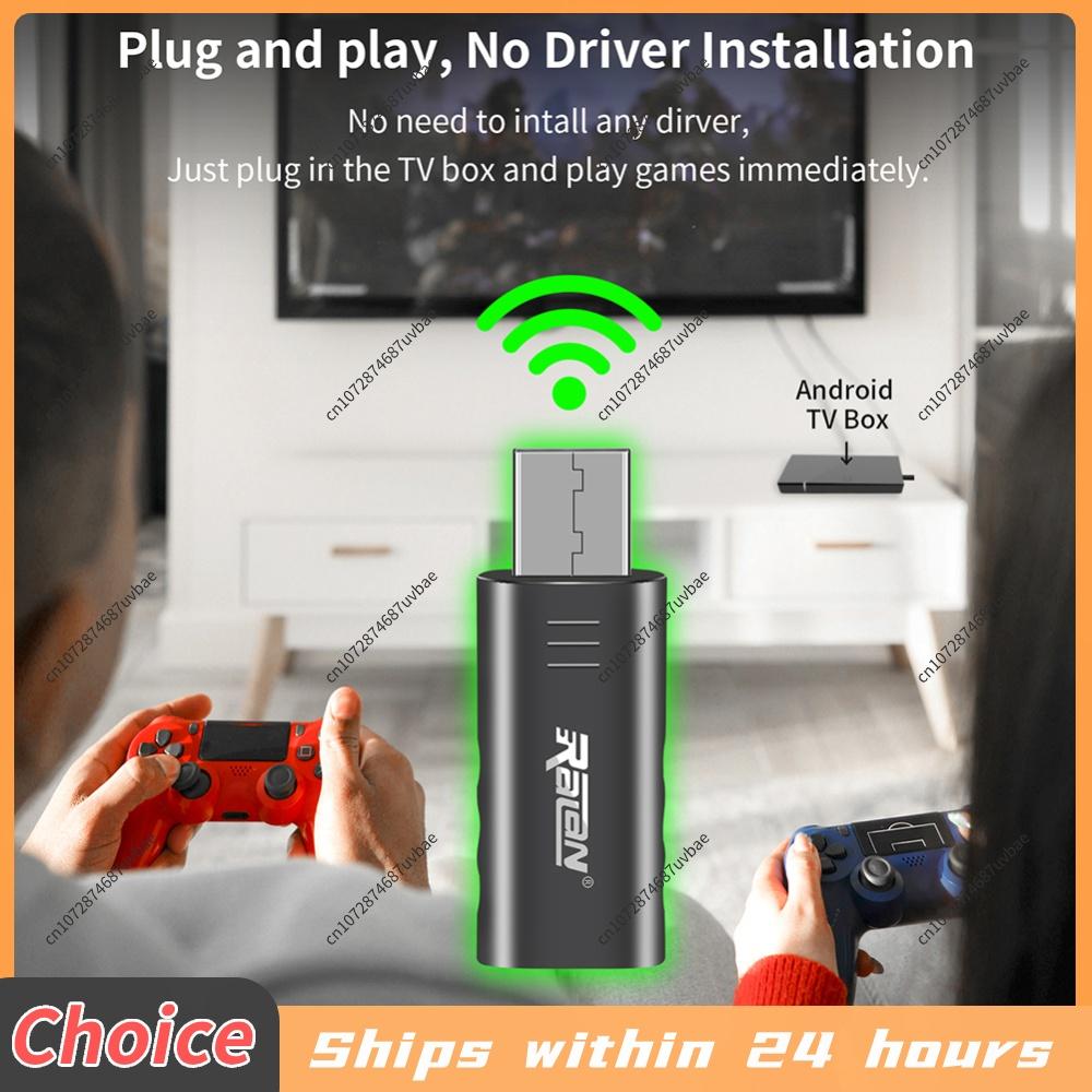 USB Wireless Receiver For Nintend Switch PC PS4 PS5 Controller Laptops Adapter USB Receiver Bluetooth 5.3 Wireless USB Adapter