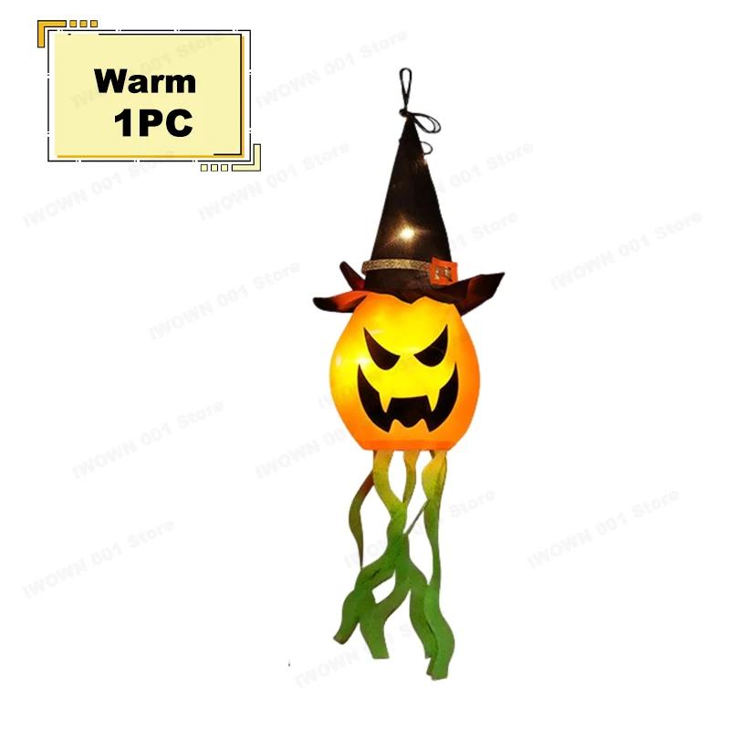 

Halloween Scary LED Hanging Lantern Flashing Pumpkin Lights Outdoor Indoor Decorations Haunted House Porch Garden Party Decor