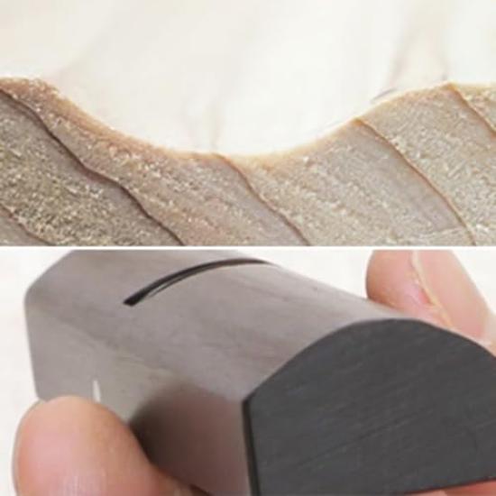 KAKURI Ebony Plane with Storage Medium Outer for Carving Round Mini Cutting 41659 Case, No. 10, Round, Grooves, Plane, DIY, Woodworking, Tools, Plane,