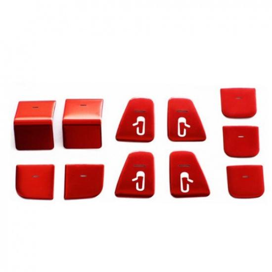 Interior Grade Enhancement Car Door Lift Button Switch Sticker Trim Decals