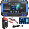 Prostownik Ładowarka Do Akumulatora Lcd 12V 24V 8A Funkcja Naprawy Aku.