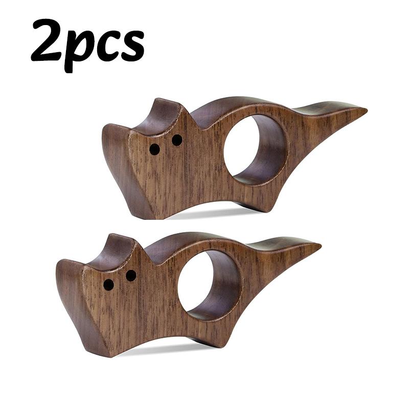 1-4pc Wooden Pet Cat Reading Bookmark One Hand Reading Thumb Book Support Book Page Holder Enthusiasts Quickly Reading Aid Tools