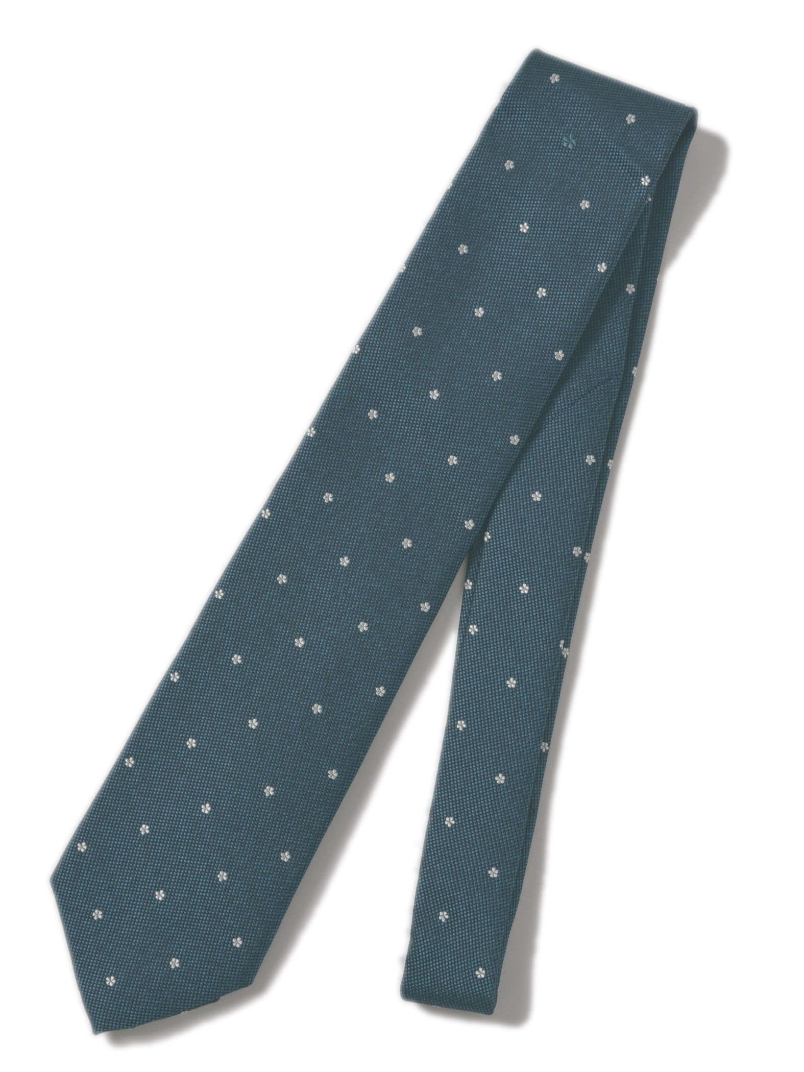 

[Ships] Necktie, One-Point Flower Design, Common Pattern, Men s Necktie, 118232610, Dark Green, ONE SIZE