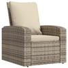 VidaXL Fauteuil inclinable de jardin avec coussins marron clair rotin 364103