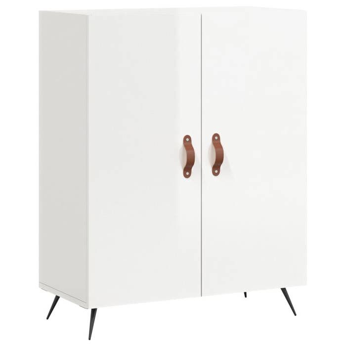 VidaXL Buffet Blanc brillant 69,5x34x90 cm Bois d'ingénierie 827694