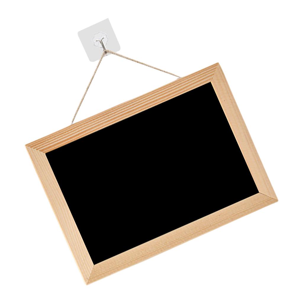 Hanging Chalkboard Double-Sided Blackboard Memo Board Writing Board Small Hanging Blackboard for Home Office Kitchen