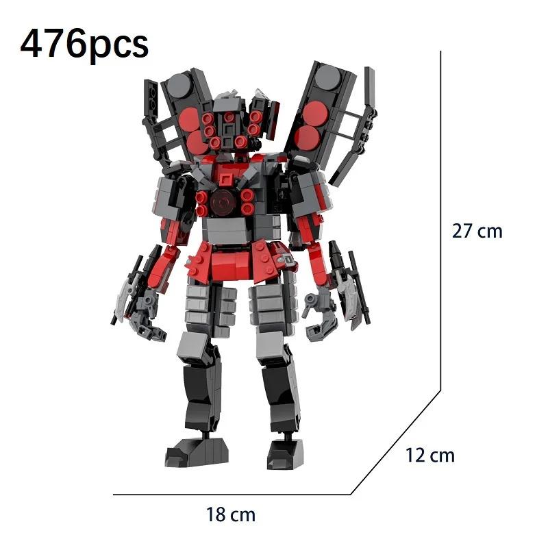 Skibidi Toilet Building Blocks Zombie Skibidi Toilet Logo The Audio Man And Camera Titan Man Building Block DIY Bricks Toys