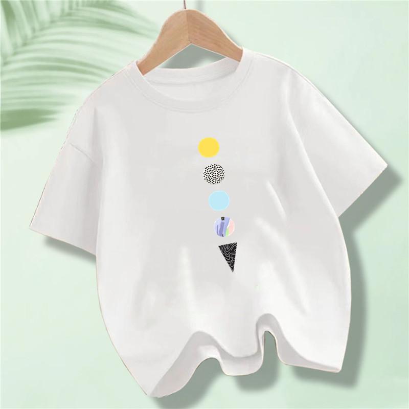 New Summer Kids Clothes Funny Astronaut Print Cartoon T Shirt Streetwear Cotton Tops Children Boys Clothes Short Sleeve Tees