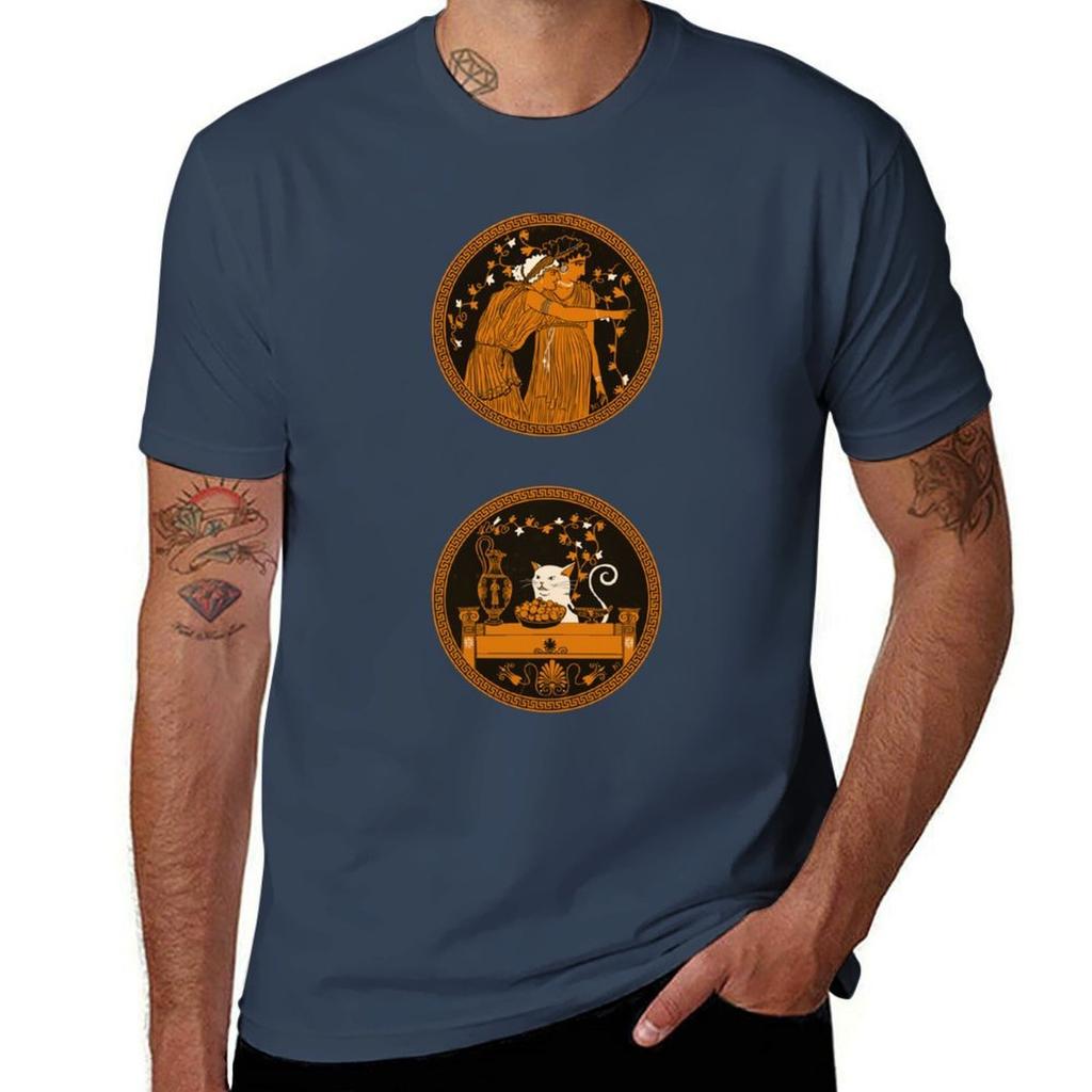 Greek Cat Ancient Vase Meme TShirt Cool Dry Performance TShirt