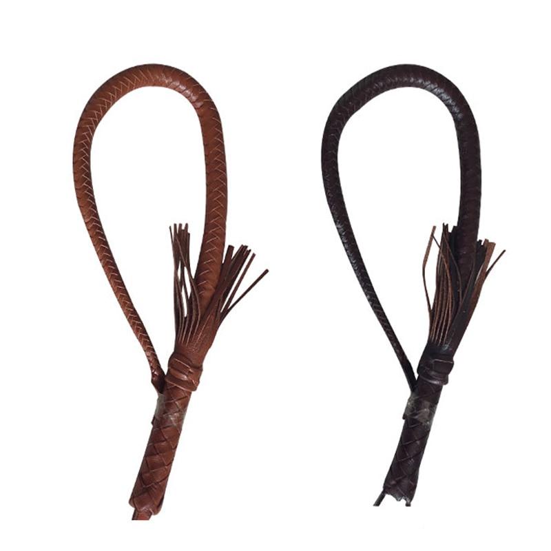 80Cm Braided Whip Impact Play Spanking Toys Fetish Kink Whips