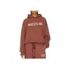 Fear of God Essentials Heavy Fleece Vintage Shrunken Hoodie Chest Letter Printed Long Sleeve Hooded Sweatshirt Men Crimson 192BT246216F