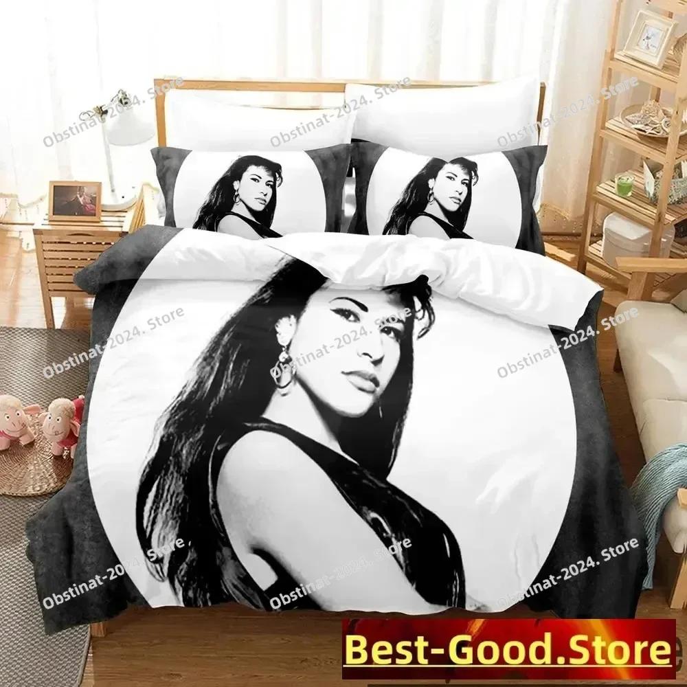 3D Print Selena Bedding Set Printed Bed Set With Pillowcase Bed Duvet Cover Soft Single Double Queen Super King Size Boys Adult
