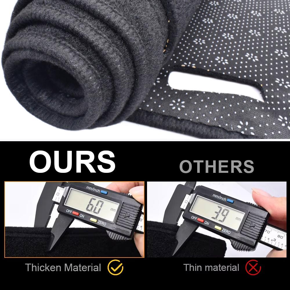 For Toyota Highlander 2020-2025 (Without HUD) Car Dashmat Anti-UV Dashboard Cover Dash Mat Sunshade Carpet Protector Accessories