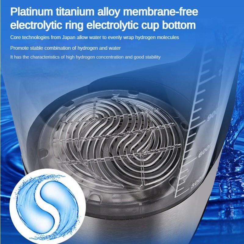 Micro Electrolysis Hydrogen Rich Water Machine Health Preserving Teapot V8  Water Bottle Negative Potential Water Generator Rich Hydrogen Kettle