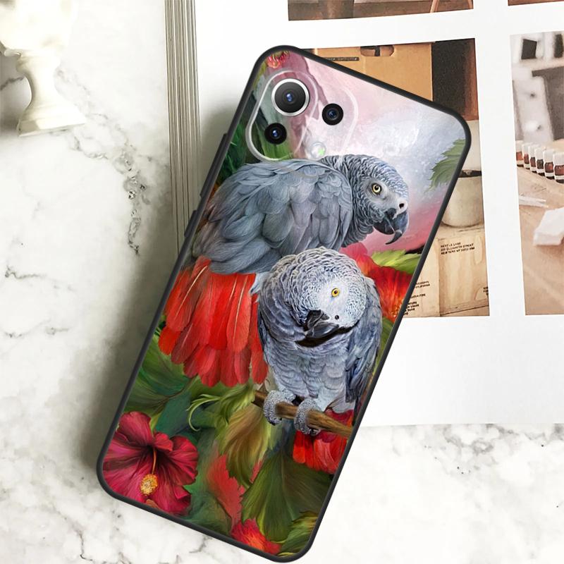 Animal Parrot Birds Case For Xiaomi 13 14 Pro Ultra 12 13 Lite 11T 12T 13T POCO F5 M6 X3 X5 X6 Pro F3 M5s Cover