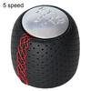 Driving Experience Improvement Shift Lever Stylish Gear Shift Knob Chrome Silver 5 6-speed Cap Chrome Silver Finish