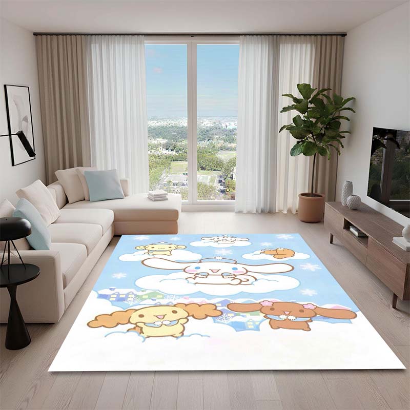 1PCCinnamoroll Cartoon Rug, Suitable for Bedrooms, Living Rooms, Sofas, Doormats, and Children's Non-slip Floor Mats.