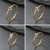 Cazador Symbole de Genre Gay Lesbienne Hétéro Bagues pour Femmes Hommes Couple Anneaux de Doigt Bijoux en Acier Inoxydable Fête Anniversaire Cadeau Nouveau