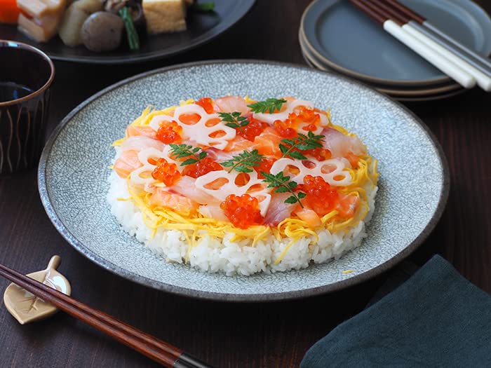 EAST Table Japanese Tableware, Stylish Plate, Kairagi, 25.5cm, Made In Japan, Microwave Safe, Dishwasher Safe, Dish Plate 81-002