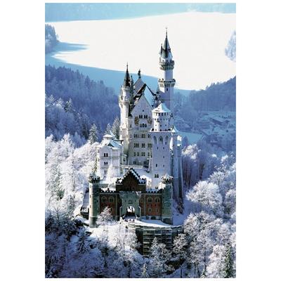 Adwin Snow-Covered Castle Puzzle, 1000p, gemischte Farben, 1000 Teile Puzzle, Kinderspiele, Lernspielzeug